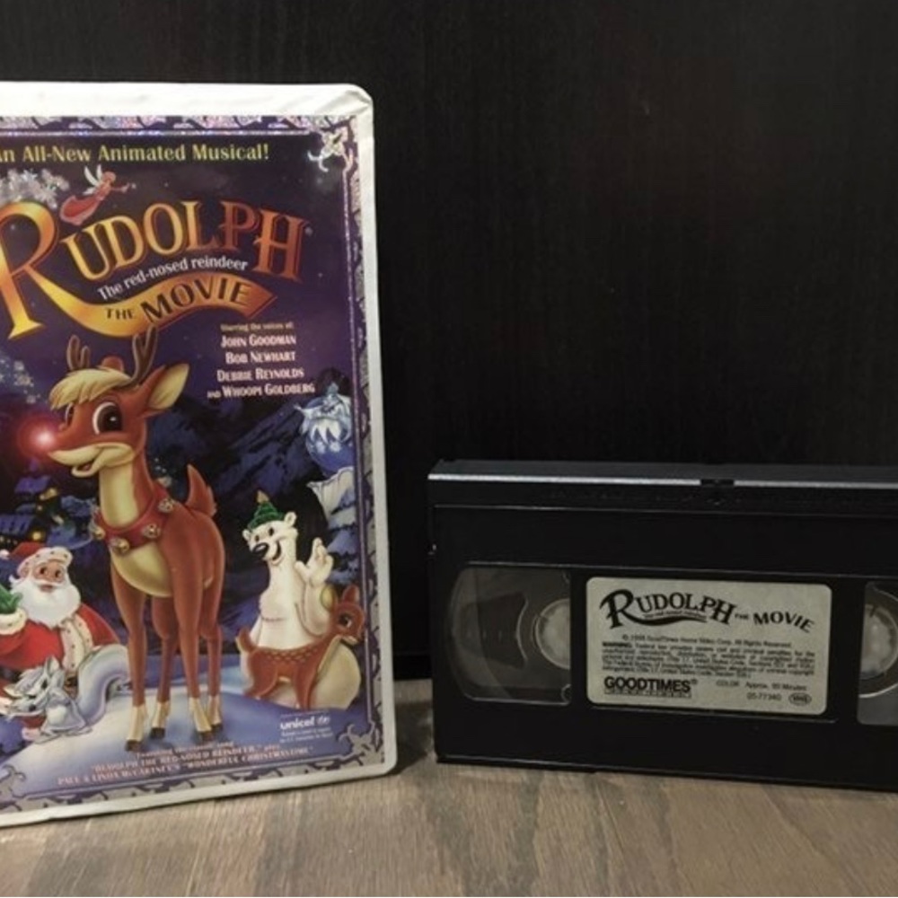 Rudolph The Red Nosed Reindeer The Movie VHS White Clamshell Holiday Classic